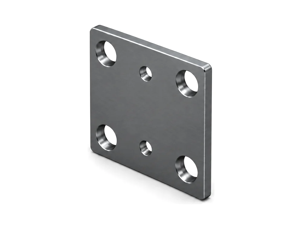 Metal endcap 45x45, extra holes